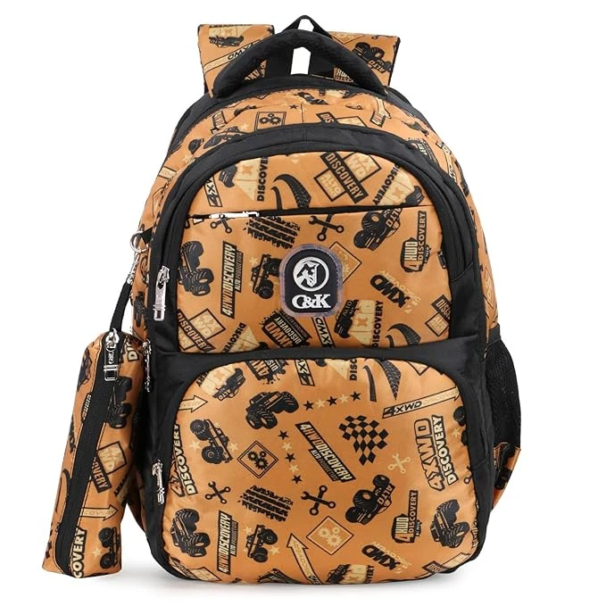 Chris & Kate Multi Print Boys and Girls School-Casual-college-Everyday Bag with 